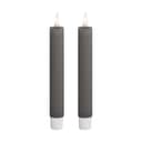 Deluxe Homeart LED-lys Real Flame LED Kronelys i Mørkegrå, 15 cm, 1