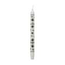 Kunstindustrien Kronelys Musselmalet Stagelys - 4 stk. i Musselmalet Sort, 30 cm, 1