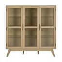 CASA Living Skabe Marte Vitrineskab i H148 x B140 cm, 1