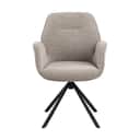 CASA Living Spisebordsstole Aura Spisebordsstol i mørk beige, 1