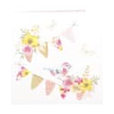 CASA Living Kort Kort - m. vimpel og blomster i Rosa, 1