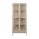CASA Living Skabe Linley Vitrine i Hvidpigmenteret, 1
