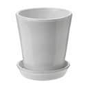 Knabstrup Keramik Urtepotteskjulere Dyrkningspotte i Hvid, 11 cm, 1