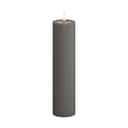 Deluxe Homeart LED-lys Real Flame LED Bloklys i Grå, 20 cm, 1