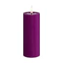 Deluxe Homeart LED-lys Real Flame LED Bloklys i Violet , 12,5 cm, 1