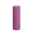 Deluxe Homeart LED-lys Real Flame LED Bloklys i Magenta , 15 cm, 1