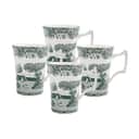 Spode Krus og kopper med hank Heritage Green Italian Krus - 4 stk. i Grøn/hvid, 1