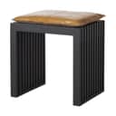 cinas Skamler Rib Skammel inkl. brun hynde i Sort/brun, 1