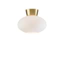 Belid Loftlamper Bullo Loftlampe i Brass/opal, 27 cm, 1