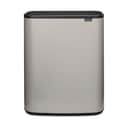Brabantia Spande uden pedal Bo Touch affaldsspand i Soft Grey, 3 x 30 liter, 1