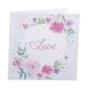 CASA Living Kort Kort - Love i Hvid/lyserød, 1