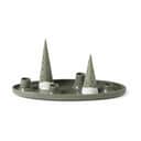 Kähler Kronelysestage Nobili Adventsstage i Olivengrøn, 15,5 cm, 1