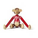 Kay Bojesen Dyrefigurer Monkey Abe m. julesweater - Lille i 18,5 cm, 1