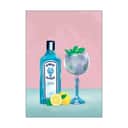 Poster&Frame Plakater Plakat - Gin Cocktail i Multifarvet, B30 x L40 cm, 1