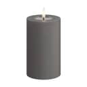 Deluxe Homeart LED-lys Real Flame LED Bloklys i Grå, 12,5 cm, 1