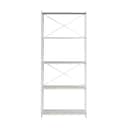 Novoform Reoler og tilbehør Arturo 5-Etagers reol i Light Grey, 175 cm, 1