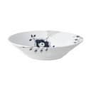 Royal Copenhagen Dybe tallerkener Sort Mega Riflet Dyb Tallerken #6 i Sort/hvid, Dyb Tallerken #6   x Ø24 cm, 1