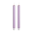 Deluxe Homeart LED-lys Real Flame LED Kronelys - 2 stk. i Lavendel, 24 cm, 1