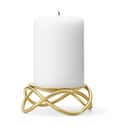 Georg Jensen Bloklysestage Christmas Collectibles Glow Lysestage i Mat guld, 3,7 cm, 1