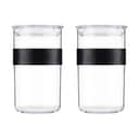 Bodum Opbevaringsglas Presso Opbvaringsglas - 2 stk. i Sort, 1 L, 1