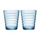 Iittala Vandglas Aino Aalto Vandglas - 2 stk. i Aqua, 22 cl, 1