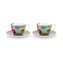 PIP Studio Krus og kopper med hank Blooming Tales Kop m. underkop - 2 stk. i Blue, 1