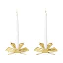 Georg Jensen Jule- og adventsstager Christmas Collectibles CC 2025 Kertelysestager - 2 stk. i Guld, 1