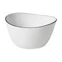 Broste Copenhagen Serveringsskåle Salt Skål i Hvid, 20 cm, 1