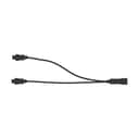 Sirius Lyskæder Tech-Line 2-vejs splitter i sort, 1
