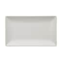 Aida Middagstallerkener Quadro Rektangulær Tallerken i Hvid, B15 x L25 cm, 1