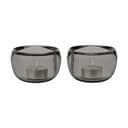 Stelton Fyrfadsstage Nordic Ora Fyrfadsstage - 2 stk. i Smoke, 6 cm, 1