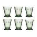 La Rochère Vandglas Abeille Abielle Vandglas - 6 stk. i 26 cl - Grøn - Bier, 1