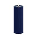 Deluxe Homeart LED-lys Real Flame LED Bloklys i Royal Blue, 20 cm, 1