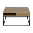 CASA Living Sofaborde Willford Sofabord i vild eg/sort, 80 cm, 1