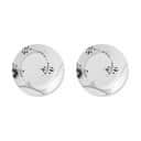 Royal Copenhagen Frokosttallerkener Sort Mega Riflet Frokosttallerken #2 - 2 stk. i Sort/hvid, 1