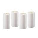 Deluxe Homeart LED-lys LED Bloklys - 4 stk. i Hvid, 1