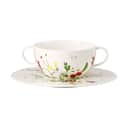 Rosenthal Suppeskåle Brillance Fleurs Sauvages Underkop til suppekop i Hvid / Multifarvet, 1