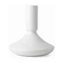 Royal Copenhagen Kronelysestage Hvid Riflet Lysestage i 12 cm, 1