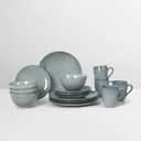 Broste Copenhagen Middagstallerkener Nordic Sea Middagssæt - 16 dele i Soft Blue, 1