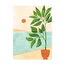 Poster&Frame Plakater Plakat - Escape to the coast i B50 x L70 cm, 1