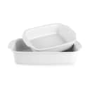 CASA Living Ovnfaste fade Fadsæt - 2 dele i hvid, 40 cm, 1