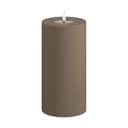 Deluxe Homeart LED-lys Real Flame LED Udendørs Bloklys i Mokka, 20 cm, 1