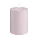 Deluxe Homeart LED-lys Real Flame LED Udendørs Bloklys i Støvet Rosa, H10 x Ø7,5 cm, 1