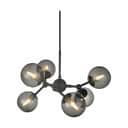 Halo Design Pendler Atom Lysekrone i smoke/sort, 45 cm, 1