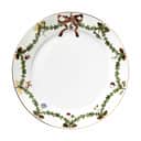 Royal Copenhagen Middagstallerkener Stjerne Riflet Jul Middagstallerken i Grøn/hvid/rød, 27 cm, 1