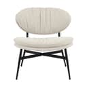 CASA Living Lænestole Burma Loungestol i beige / mat sort, 1
