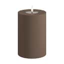Deluxe Homeart LED-lys Real Flame LED Udendørs Bloklys i Karamel, 15 cm, 1