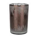 Casa Christmas Jule- og adventsstager Hurricane Fyrfadsstage i brun/sølv, 18 cm, 1