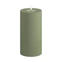Deluxe Homeart LED-lys Real Flame LED Udendørs Bloklys i Støvet Grøn, 20 cm, 1