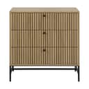 CASA Living Kommoder Albany Kommode i Natur, H80,4 x B80,6 x L40 cm, 1